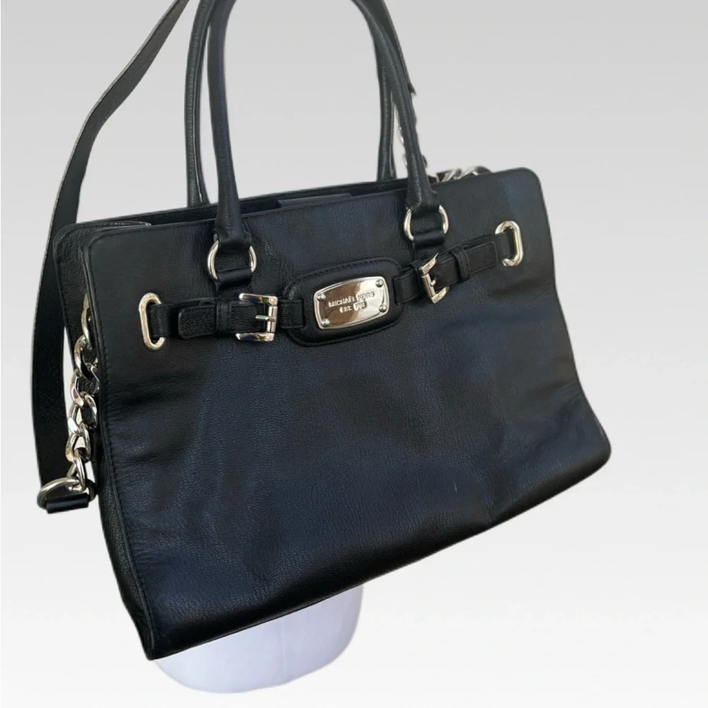 Michael Kors Black Leather Shoulder Bag